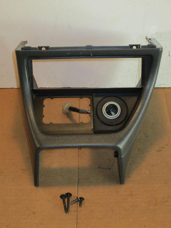 1988-1991 honda civic si front lower storage console oem jdm ultra rare grey