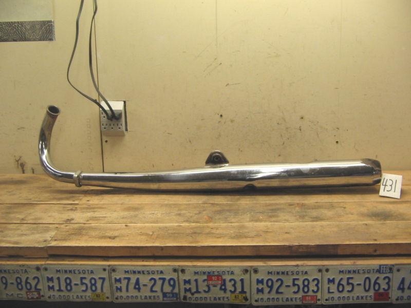 1972 yamaha ds7 rd 250 twin #431 left exhaust muffler