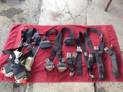 1991 cadillac fleetwood brougham oem black seat belts full set