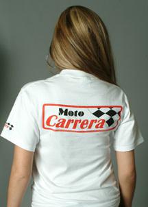 Classic moto carrera banner logo t-shirt size m rd rz tz priced right!