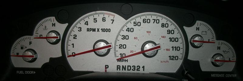 Speedometer 04 05 mountaineer mph w/message ctr 986964