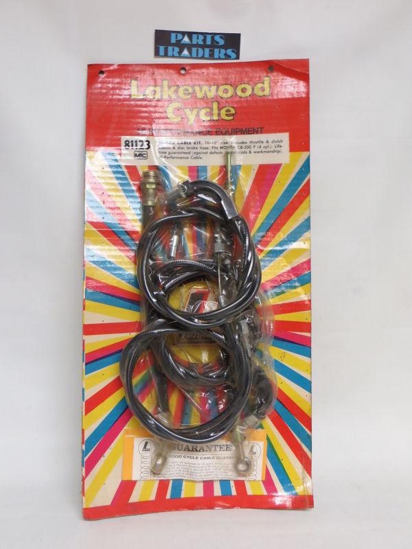 Nos lakewood honda cycle high bar cable kit 10-12" rise cb 350 cb350 f 81123