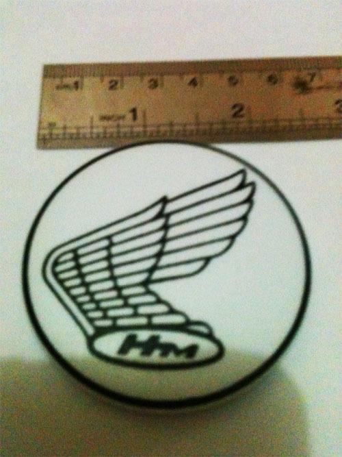 New cafe racer honda emblem logos ton up 59 button pin vest hat 