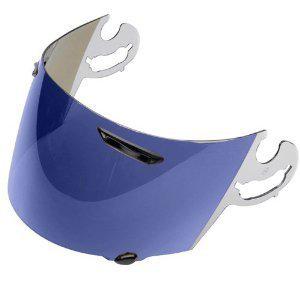 New arai corsair-v/signet-q/rx-q/vector-2 adult helmet shield/visor, blue mirror