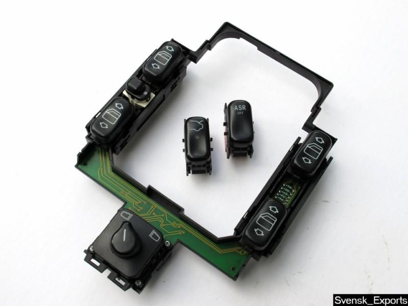 Mercedes w210 e320 96-97 window switch mirror switch set oem center console asr