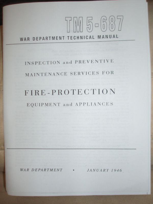 Wwii military fire trucks tm5-687, tm9-2800-1943, tm9-2800-1947