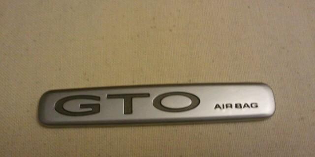 Find 2004 05 06 Pontiac Gto Interior Dash Emblem Plaque Srs Oem Ls1 Ls2