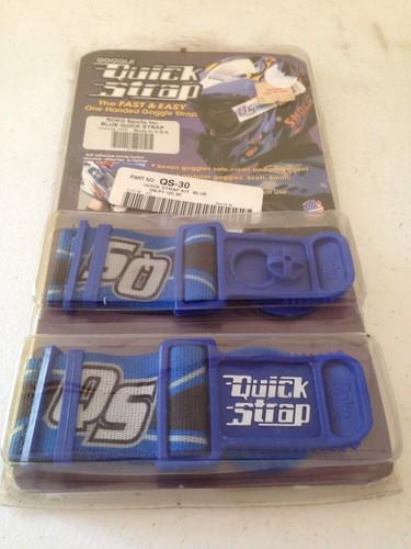 Roko goggle quick straps one handed goggle straps blue new in package