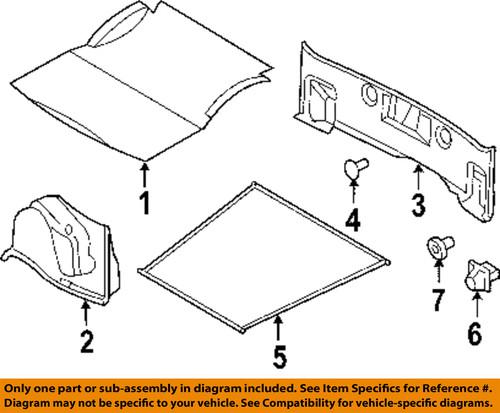 Dodge oem 4628994ad trunk lid-carpet