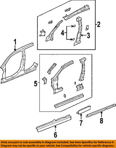 Dodge oem 5115917ad aperture panel-aperture reinforcement