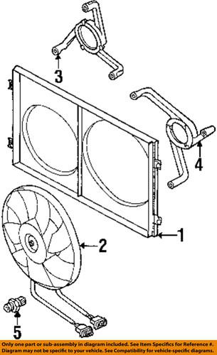 Volkswagen oem 1j0121206h9b9 cooling fan-fan & motor bracket