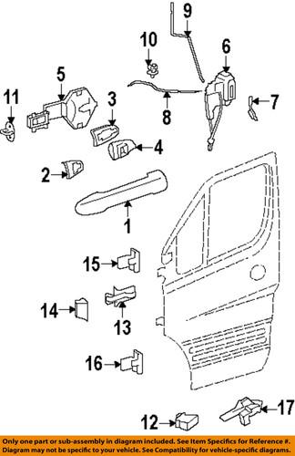 Dodge oem 68010017aa front door-lock housing cover