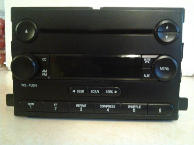 05 06 07 ford f-250 sd am/fm radio cd  stereo audio player p/n 6c3t18c869ae