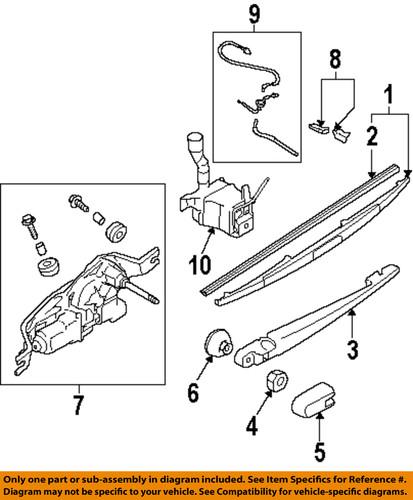 Subaru oem soa591u316r windshield wiper blade refill/wiper blade refill