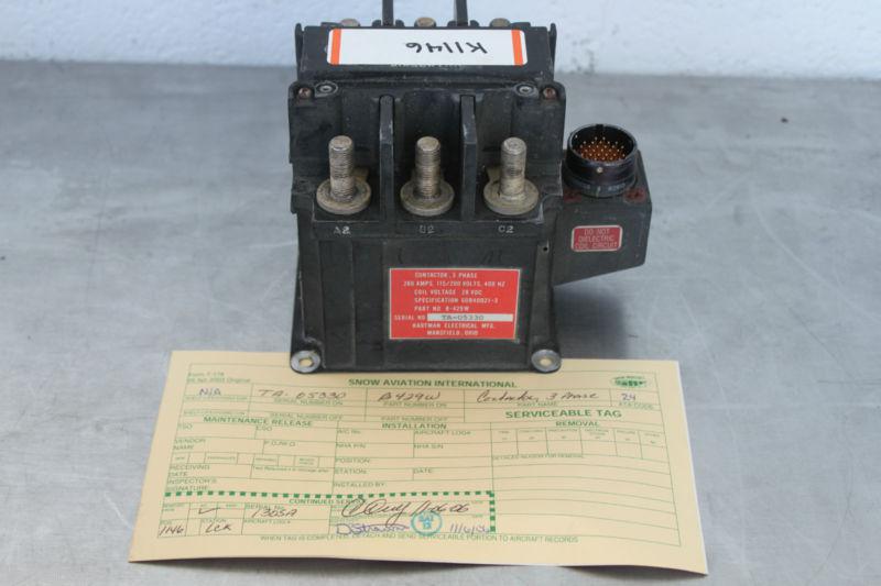 Hercules c-130 hartman electrical b-429w contactor #4