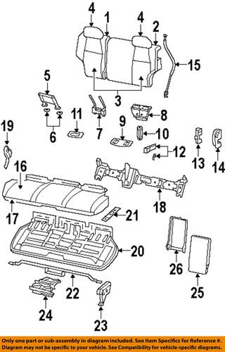 Mopar oem wt35xdhaa rear seat-center bezel