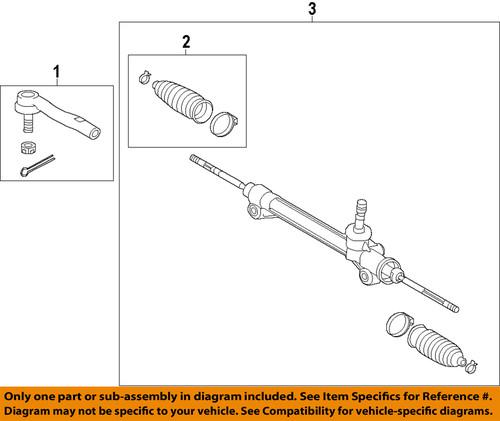 Toyota oem 455100e030 rack & pinion complete unit