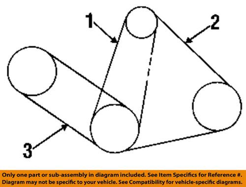 Toyota oem 993639076083 v-belt/fan belt/accessory drive belt