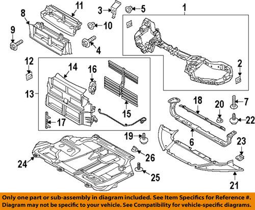 Ford oem cp9z16138a radiator support-lower tie bar