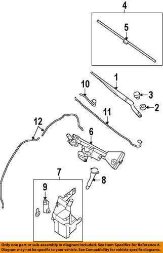 Nissan oem 28895ja00a wiper blade refill/windshield wiper blade refill