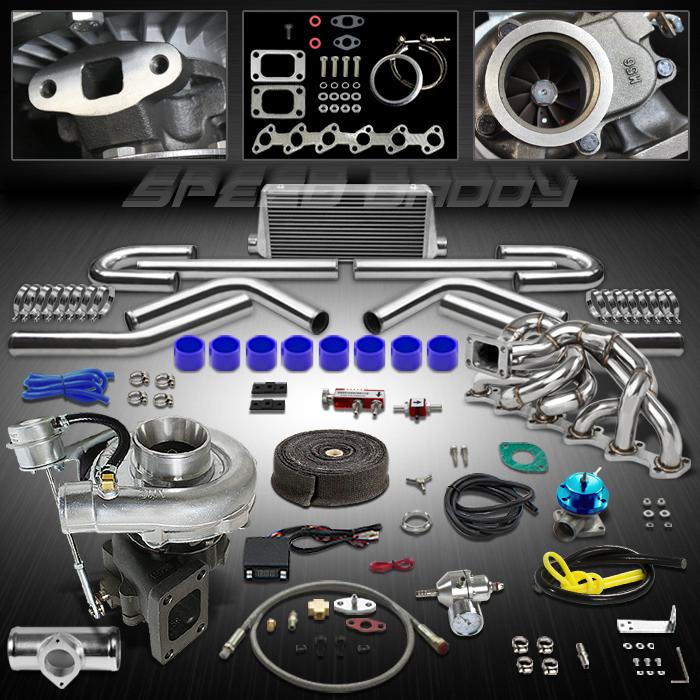 T04e t3/t4 11pc turbo kit turbocharger+wg+manifold+intercooler 84-91 bmw e30 325