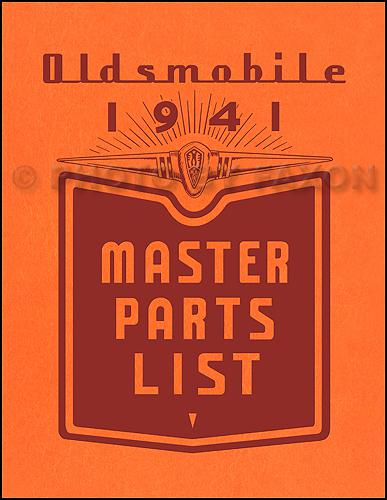 Oldsmobile illustrated master parts book 1941 1940 1939 1938 1937 olds catalog