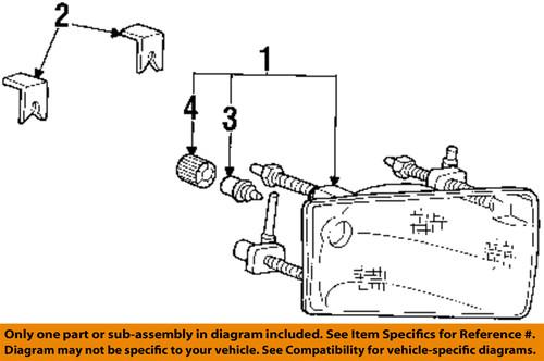 Ford oem e9fz13n019a headlamp-bulb & retainer retainer