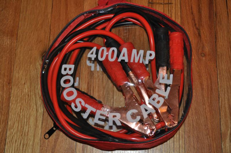 Jumper / booster cables 400 amp - 8 feet with carry bag