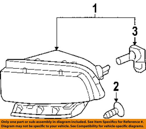 Chevrolet gm oem 25942592 fog light-fog lamp assembly