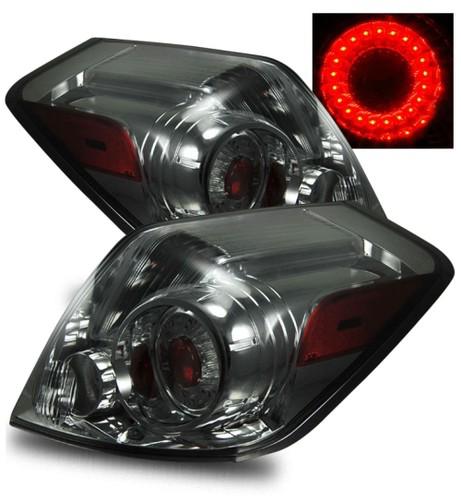 07-10 nissan altima 4dr sedan smoked tinted led tail lights brake lamps housings