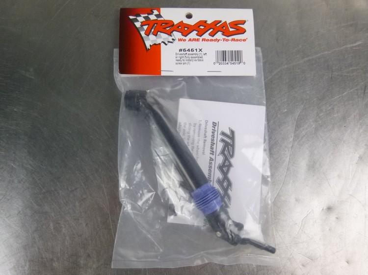 New genuine traxxas 5451x fully assembled driveshaft (1) left/right w/ screw pin