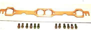 Sb chevy copper header gasket lt1 d port + bolts