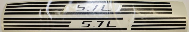 1997 2004 c5 corvette ls1 5.7 fuel rail cover vinyl decal black