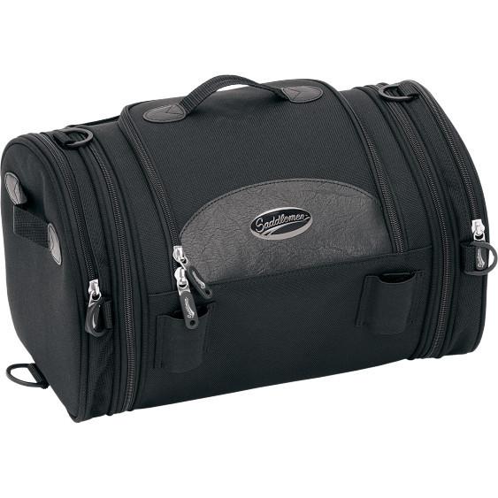 Saddlemen r1300xle deluxe roll bag - universal luggage harley metric saddlestow 