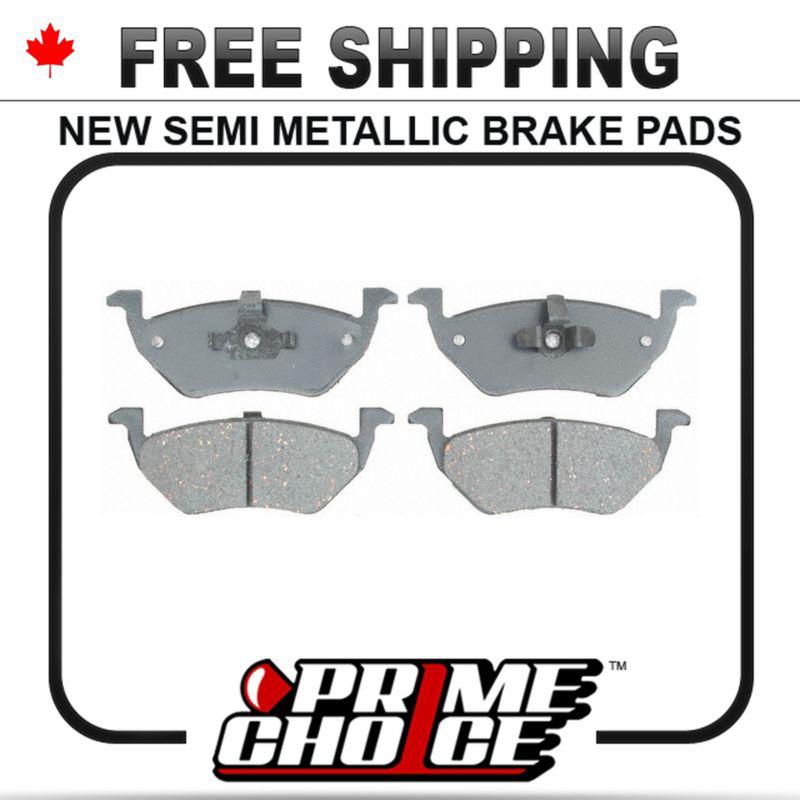 New premium complete set of rear metallic disc brake pads with shims