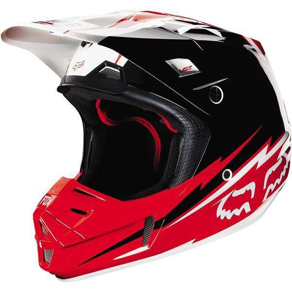 Red xxl fox racing v2 giant helmet 2013 model