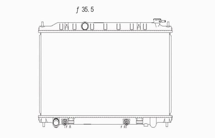 Replacement radiator 02-06 nissan altima auto transmission 2.5l l4 214608j000