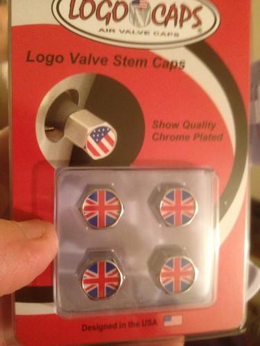  british flag stem valve caps for all makes 