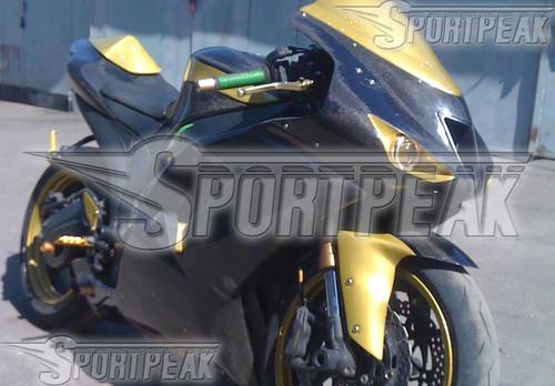 For kawasaki ninja zx-6r 07 08 2007 2008 636 fairing abs body kit gold f76c47