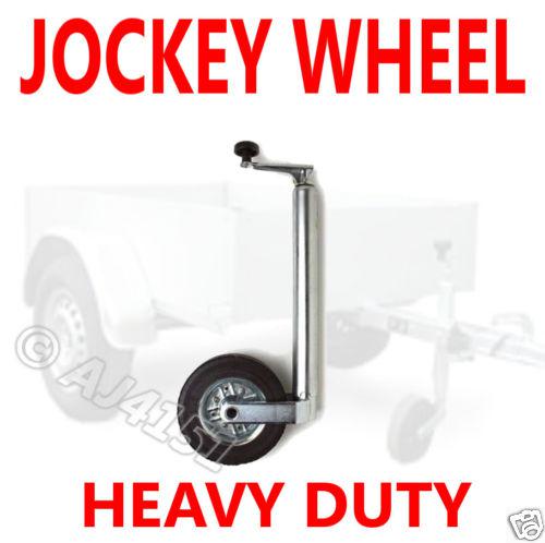 Heavy duty 48mm caravan trailer jockey wheel solid tyre