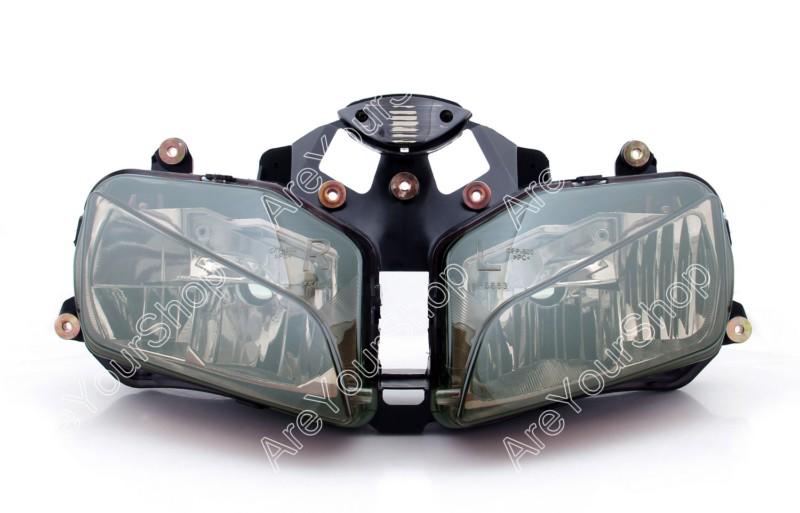 Front headlight headlamp assembly honda cbr 600 rr cbr600rr 2003-2006 smoke