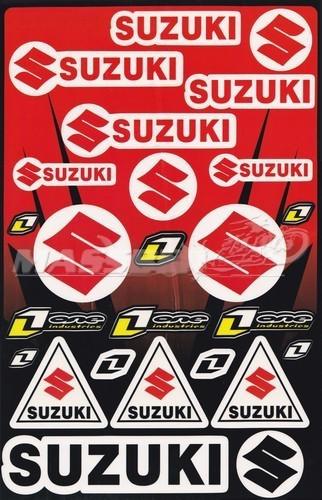 Waterproof helmet decals stickers sheet for suzuki racing motocross atv utv mx 