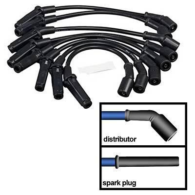 Summit spark plug wires street/strip 8.5mm black straight boots sbc gen ii ls v8