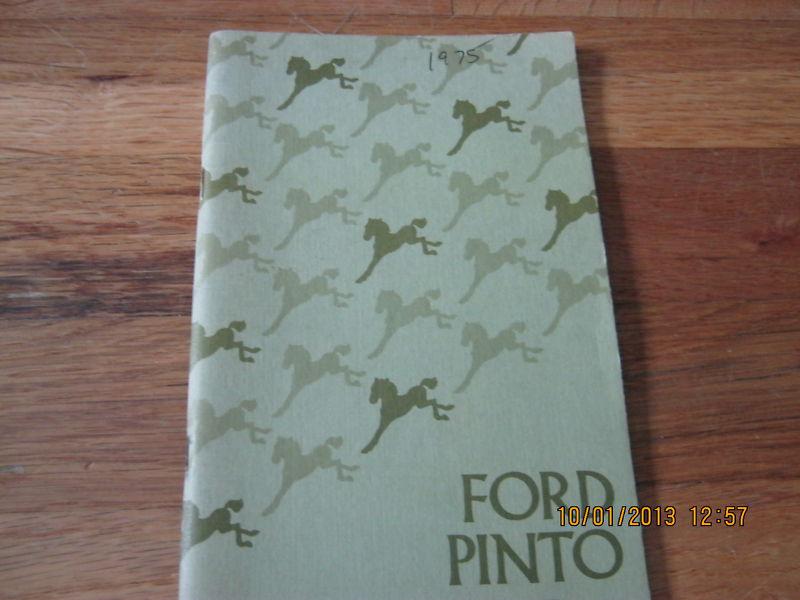 1975 ford pinto owner's manual