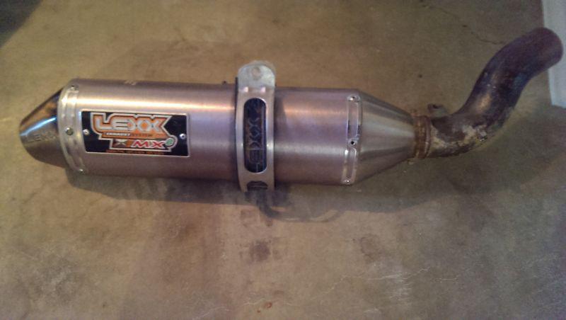 Lexx mxe slip-on silencer exhaust used honda yamaha suzuki kawasaki 