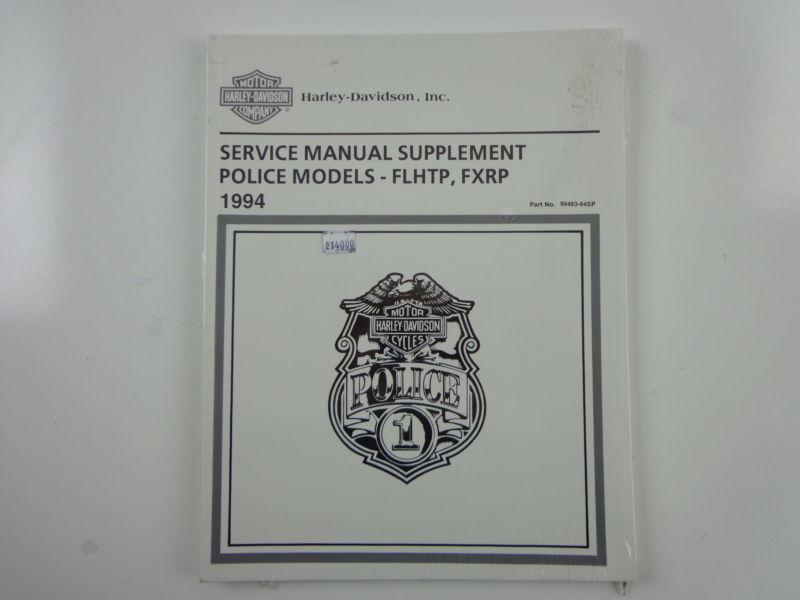 Harley davidson 1994 flhtp fxrp chp police supplement service manual 99483-94sp