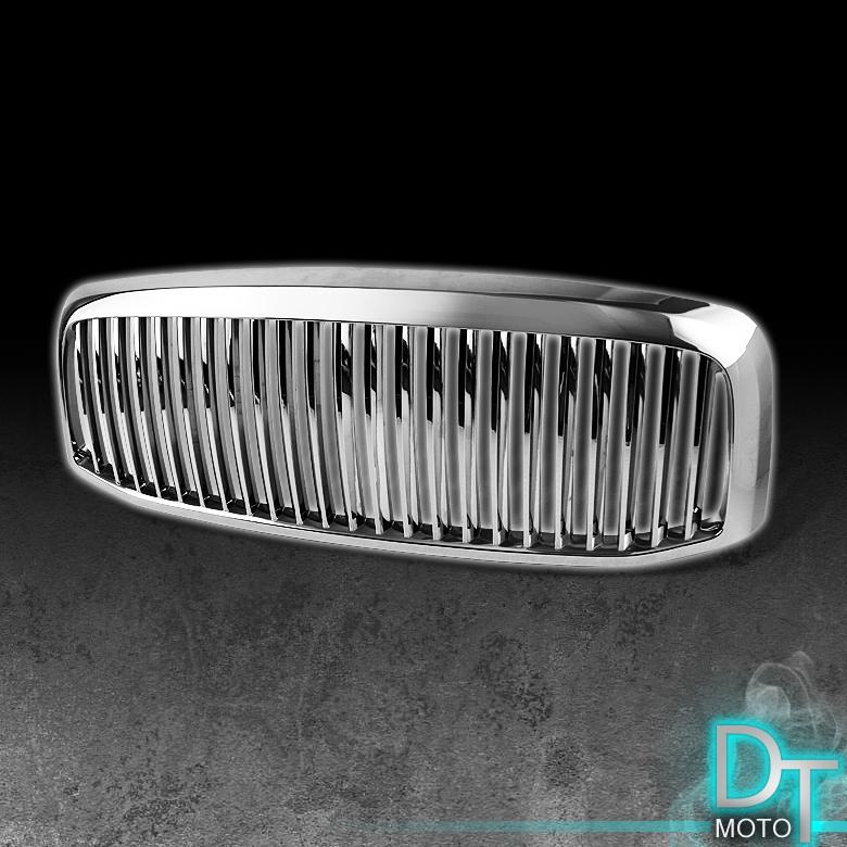 06-08 dodge ram vertical sport chrome front grille grill pickup truck