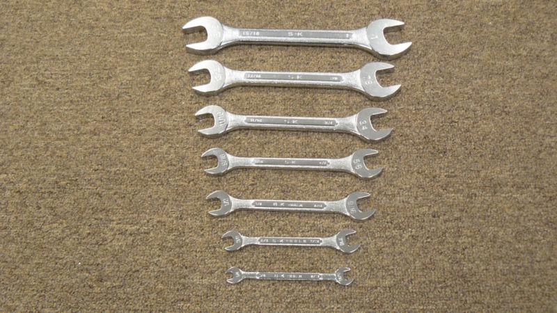 S-k 7 piece standard open end wrench set