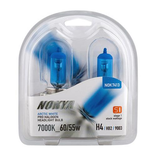 Nokya arctic white 9007 / hb5 65/ 45w halogen headlight bulbs + free gift