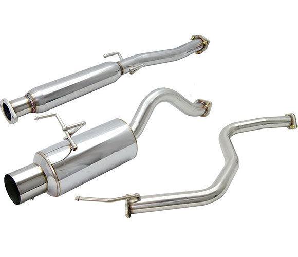 Civic 92-95 2.5'' hatchback 3d catback exhaust system stainlessl 4'' tip muffler